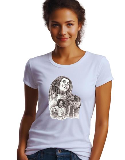 Imagem de Camiseta Camisa BOB MARLEY Reggae Jamaica Rastafari M30