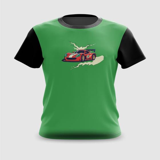 Imagem de Camiseta Camisa Carro de Corrida Veloz