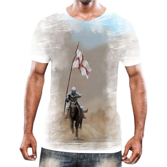 Imagem de Camiseta Camisa Cavaleiros Templários Cruzadas Armaduras 1