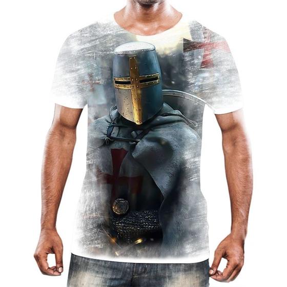 Imagem de Camiseta Camisa Cavaleiros Templários Cruzadas Armaduras 8