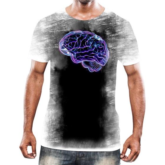 Imagem de Camiseta Camisa Cérebro Inteligência Mental Psicologia HD 12