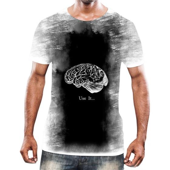 Imagem de Camiseta Camisa Cérebro Inteligência Mental Psicologia HD 2