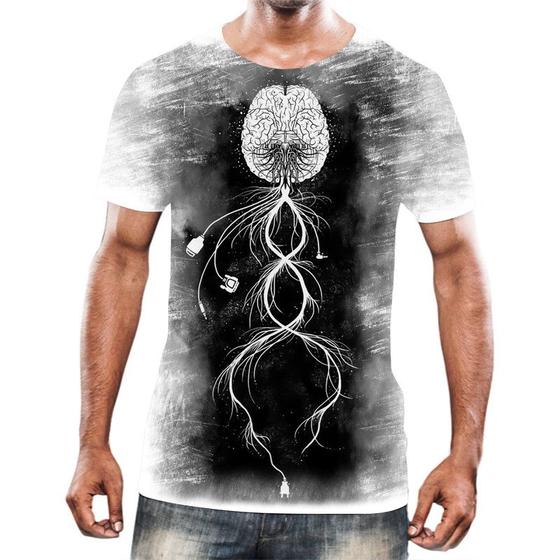 Imagem de Camiseta Camisa Cérebro Inteligência Mental Psicologia HD 7