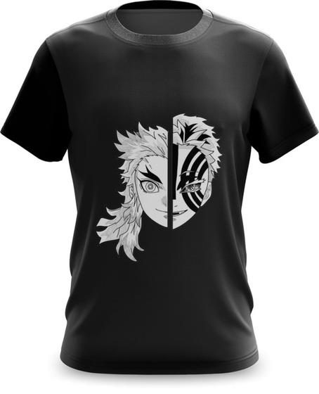 Imagem de Camiseta Camisa Demon Slayer Rengoku e Akaza