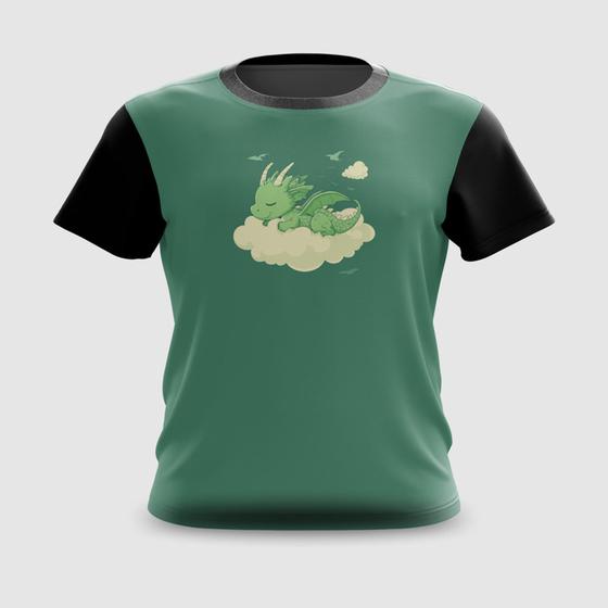 Imagem de Camiseta Camisa Dragão Dormindo nas Nuvens