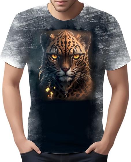 Imagem de Camiseta Camisa Estampada Steampunk Guepardo Tecnovapor 2