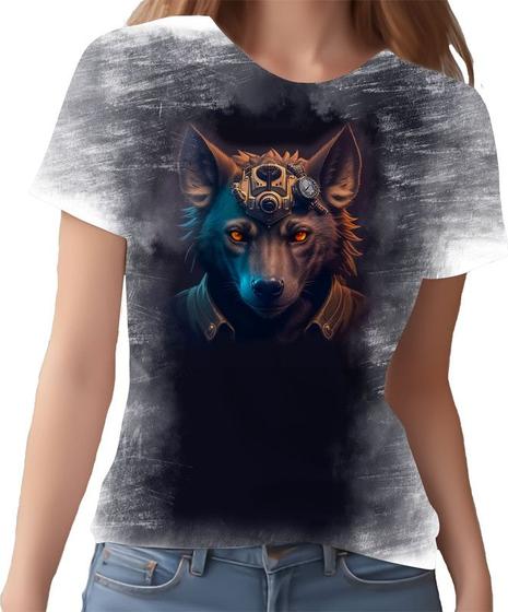 Imagem de Camiseta Camisa Estampada Steampunk Hyena Tecnovapor 1