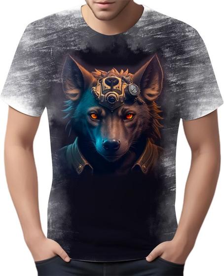 Imagem de Camiseta Camisa Estampada Steampunk Hyena Tecnovapor 2