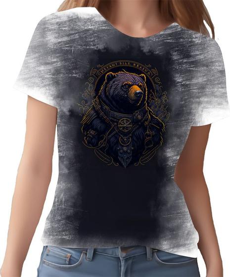 Imagem de Camiseta Camisa Estampada Steampunk Urso Tecnovapor HD 9