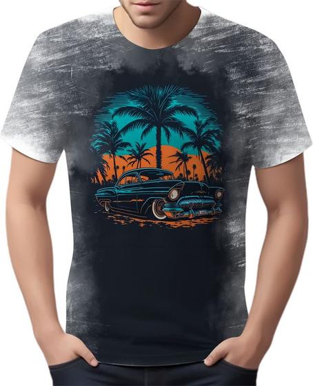 Imagem de Camiseta Camisa Estampadas Carros Moda Cenário Praia HD 6