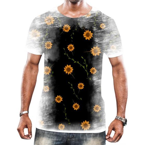 Imagem de Camiseta Camisa Flor do Sol Girassol Natureza Amarela HD 3