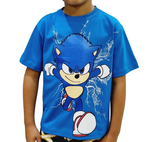 Imagem de Camiseta Camisa Infantil Sonic O Filme Alta Qualidade