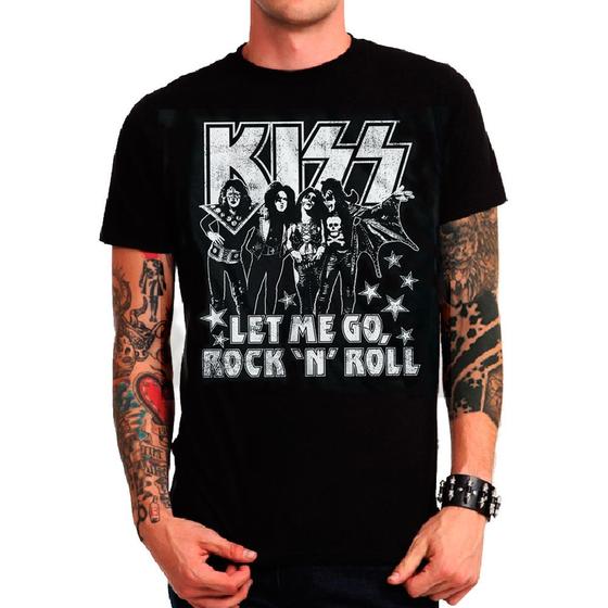Imagem de Camiseta camisa Kiss , rock, clássico, retrô exclusiva masculino, feminino