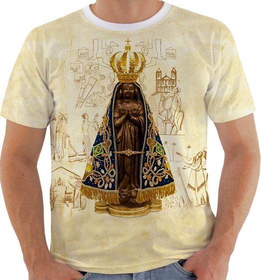 Imagem de Camiseta Camisa Lc 4523 Nossa Senhora Aparecida Mãe De Deus