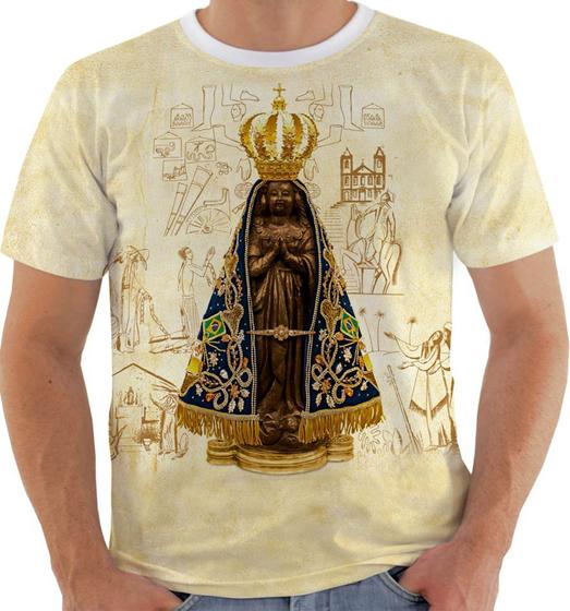 Camiseta Camisa Lc 4523 Nossa Senhora Aparecida Mãe De Deus Primus