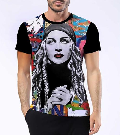 Imagem de Camiseta Camisa Madonna Cantora Pop 5