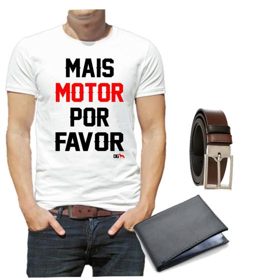 Imagem de Camiseta camisa mais motor mecânico carro moto caminhão