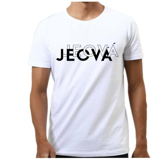 Imagem de Camiseta camisa masculina Jeová Deus Jesus cristo gospel