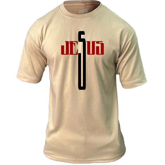 Imagem de Camiseta camisa masculina jesus cristo Cruz gospel cristã