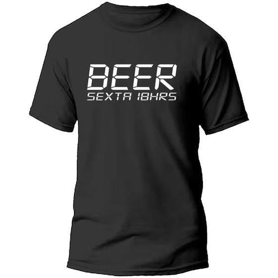 Imagem de Camiseta camisa masculina sextou beer beber cerveja happy hour