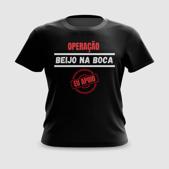 Imagem de Camiseta Camisa Operação Beijo Carnaval Meme