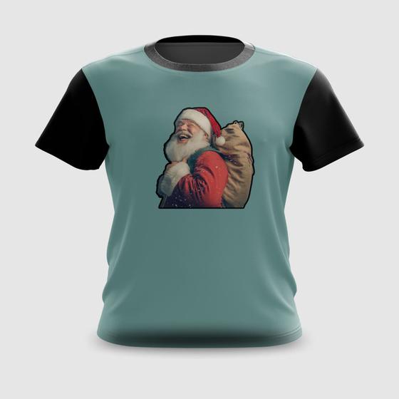 Imagem de Camiseta Camisa Papai Noel com Saco de Presentes Natal
