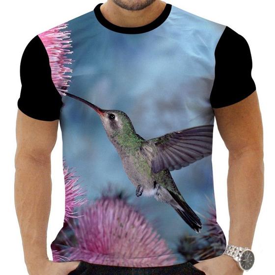 Imagem de Camiseta Camisa Personalizada Animais Beija Flor Fofo 2_x000D_