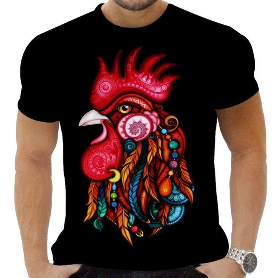 Imagem de Camiseta Camisa Personalizada Animais Galo_x000D_