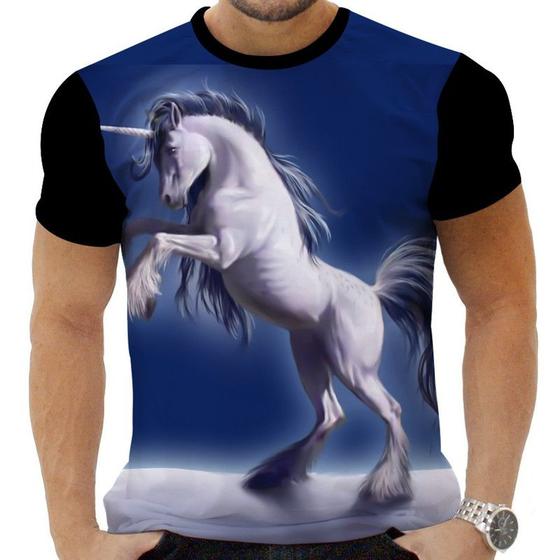 Imagem de Camiseta Camisa Personalizada Animal Mágico Unicórnio 11_x000D_