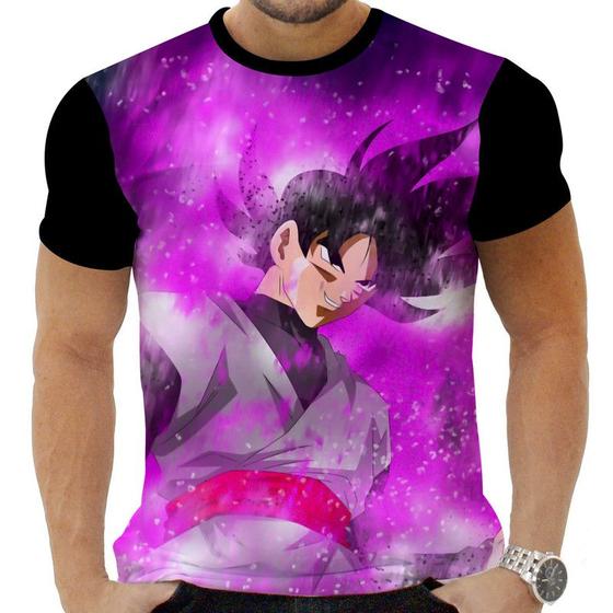 Imagem de Camiseta Camisa Personalizada Anime Clássico Dragon Ball Goku Black 17_x000D_