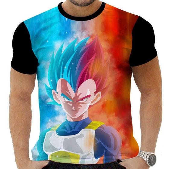 Imagem de Camiseta Camisa Personalizada Anime Clássico Dragon Ball Vegeta 08_x000D_