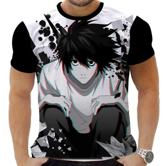 Imagem de Camiseta Camisa Personalizada Anime Death Note Ryuk Yagami L 08_x000D_