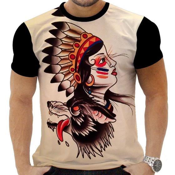 Imagem de Camiseta Camisa Personalizada Barber Tattoo Old School 4_x000D_