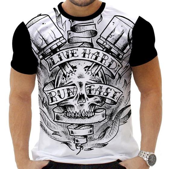 Imagem de Camiseta Camisa Personalizada Barber Tattoo Old School 8_x000D_