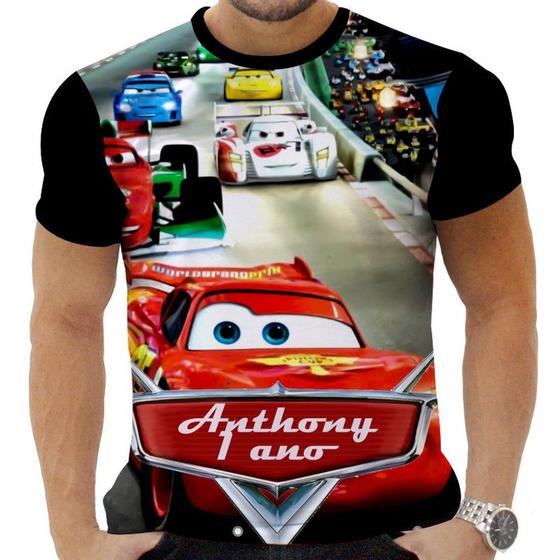 Imagem de Camiseta Camisa Personalizada Desenho Carros 3_x000D_