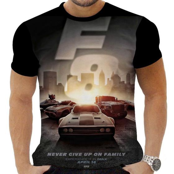 Imagem de Camiseta Camisa Personalizada Filmes Velozes e Furiosos 1_x000D_