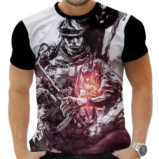 Imagem de Camiseta Camisa Personalizada Game Battle Field 3_x000D_