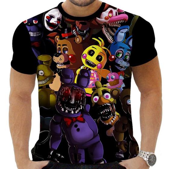 Camiseta Camisa Personalizada Game Five Nights At Freddy's 3_x000D_ Menor preço em Camiseta Camisa Personalizada Game Five Nights At Freddy's 3_x000D_