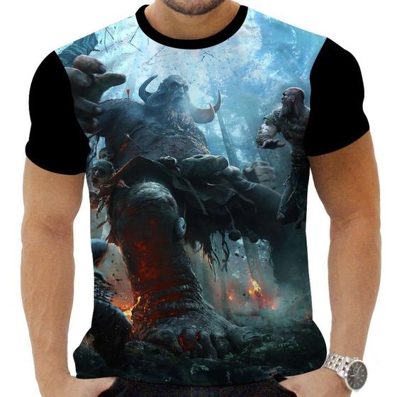Imagem de Camiseta Camisa Personalizada Game God of War 4_x000D_