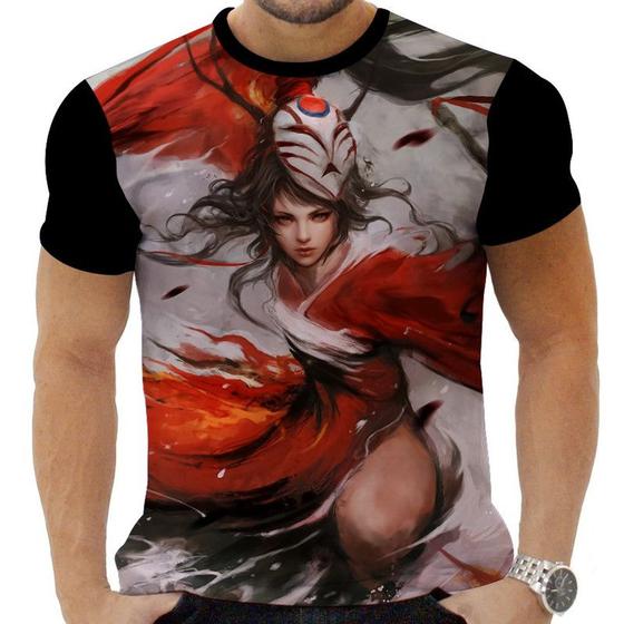 Imagem de Camiseta Camisa Personalizada Game Lol Akali_x000D_