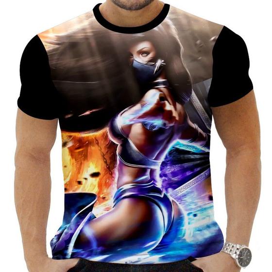 Imagem de Camiseta Camisa Personalizada Game Mortal Kombat Kitana 6_x000D_