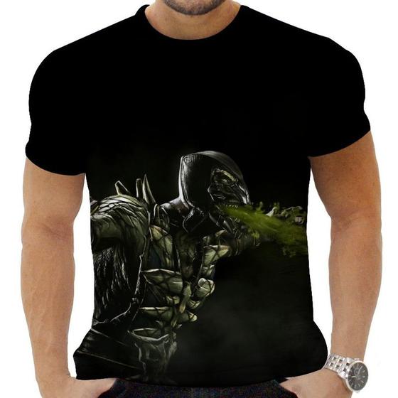 Imagem de Camiseta Camisa Personalizada Game Mortal Kombat Reptile_x000D_