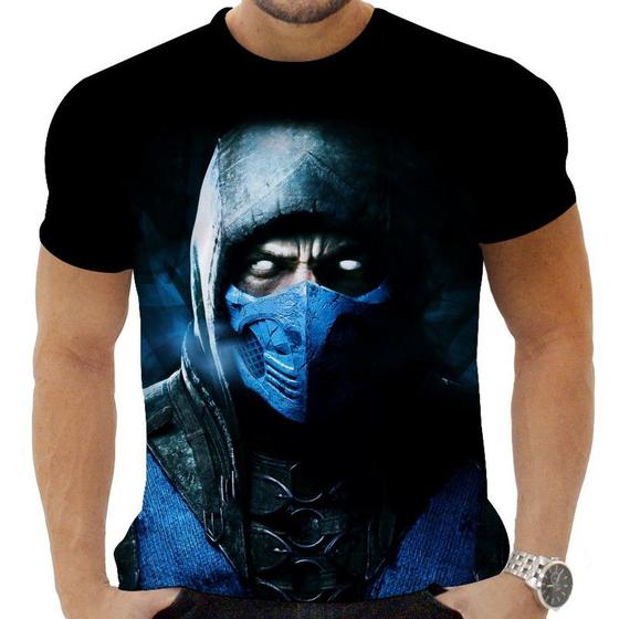 Imagem de Camiseta Camisa Personalizada Game Mortal Kombat Sub Zero 3_x000D_