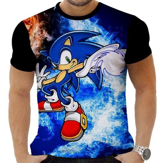 Imagem de Camiseta Camisa Personalizada Game Sonic 10_x000D_