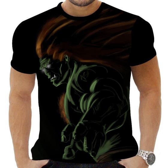 Imagem de Camiseta Camisa Personalizada Game Street Fighter Blanka_x000D_