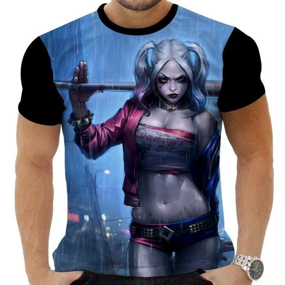 Imagem de Camiseta Camisa Personalizada Herois Arlequina 11_x000D_