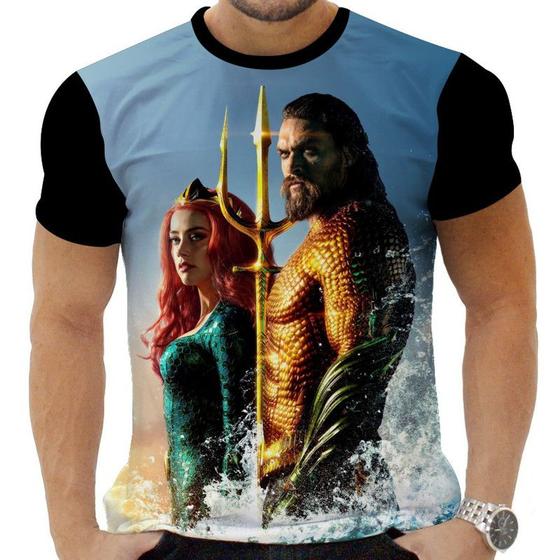 Imagem de Camiseta Camisa Personalizada Herois Filme Aquaman 4_x000D_