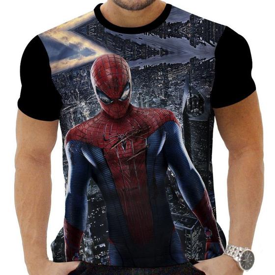 Imagem de Camiseta Camisa Personalizada Herois Homem Aranha 10_x000D_