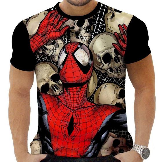 Imagem de Camiseta Camisa Personalizada Herois Homem Aranha 16_x000D_