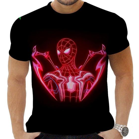 Imagem de Camiseta Camisa Personalizada Herois Homem Aranha 2_x000D_